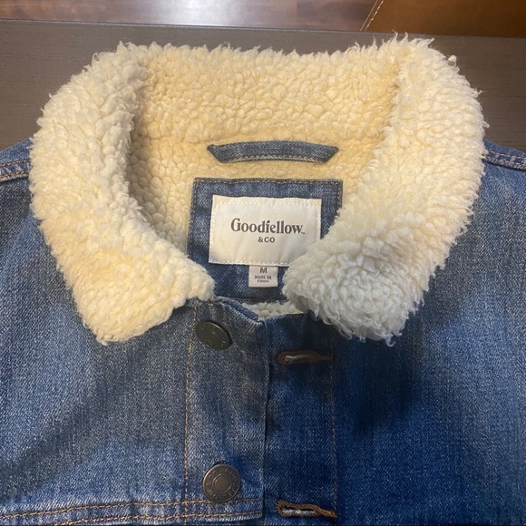 Men’s Goodfellow Sherpa Lined Denim - Picture 4 of 5